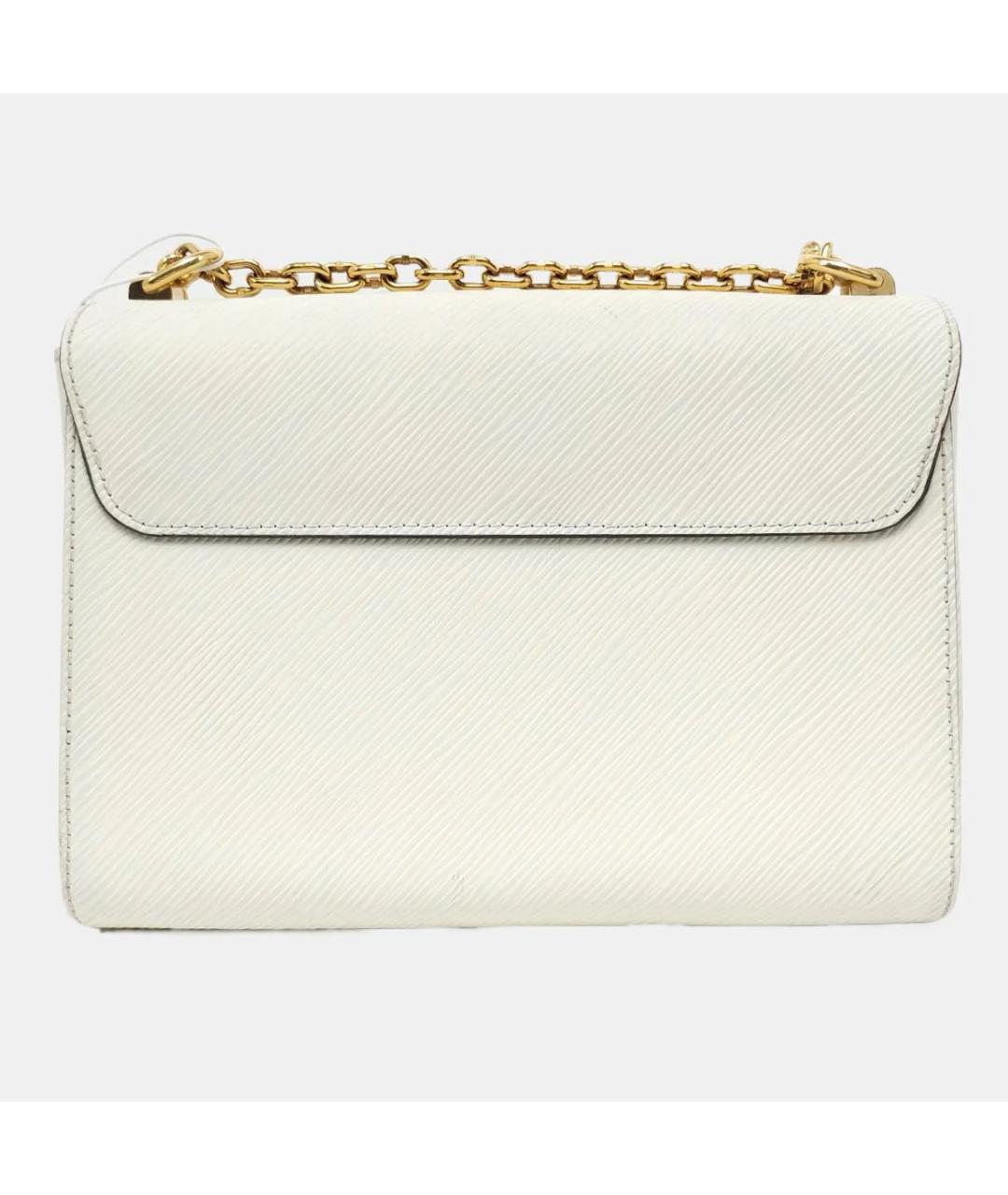 LOUIS VUITTON Белая кожаная сумка через плечо, фото 4