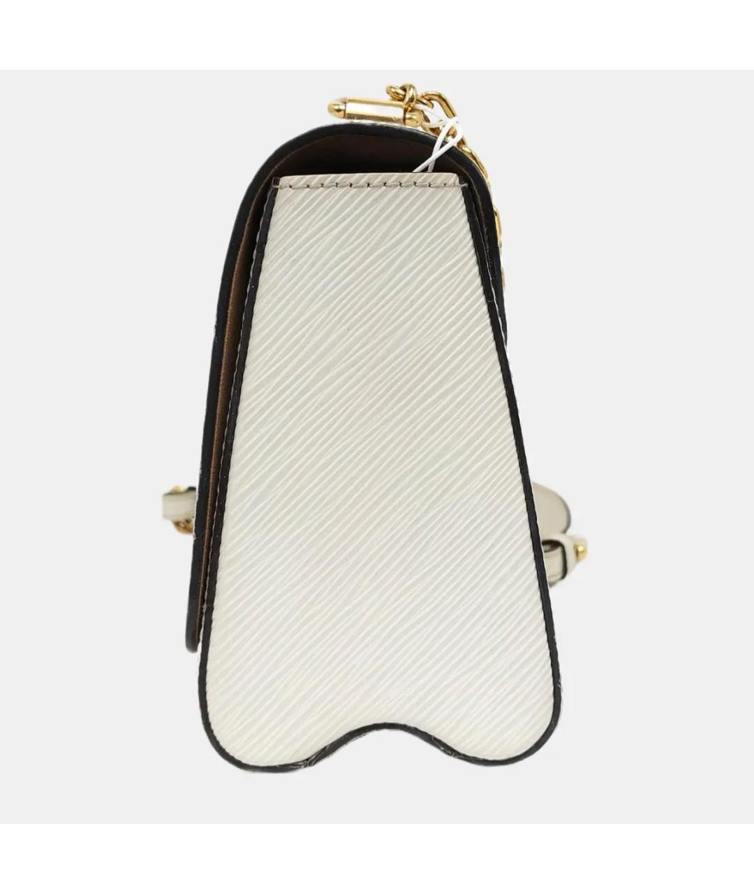 LOUIS VUITTON Белая кожаная сумка через плечо, фото 2
