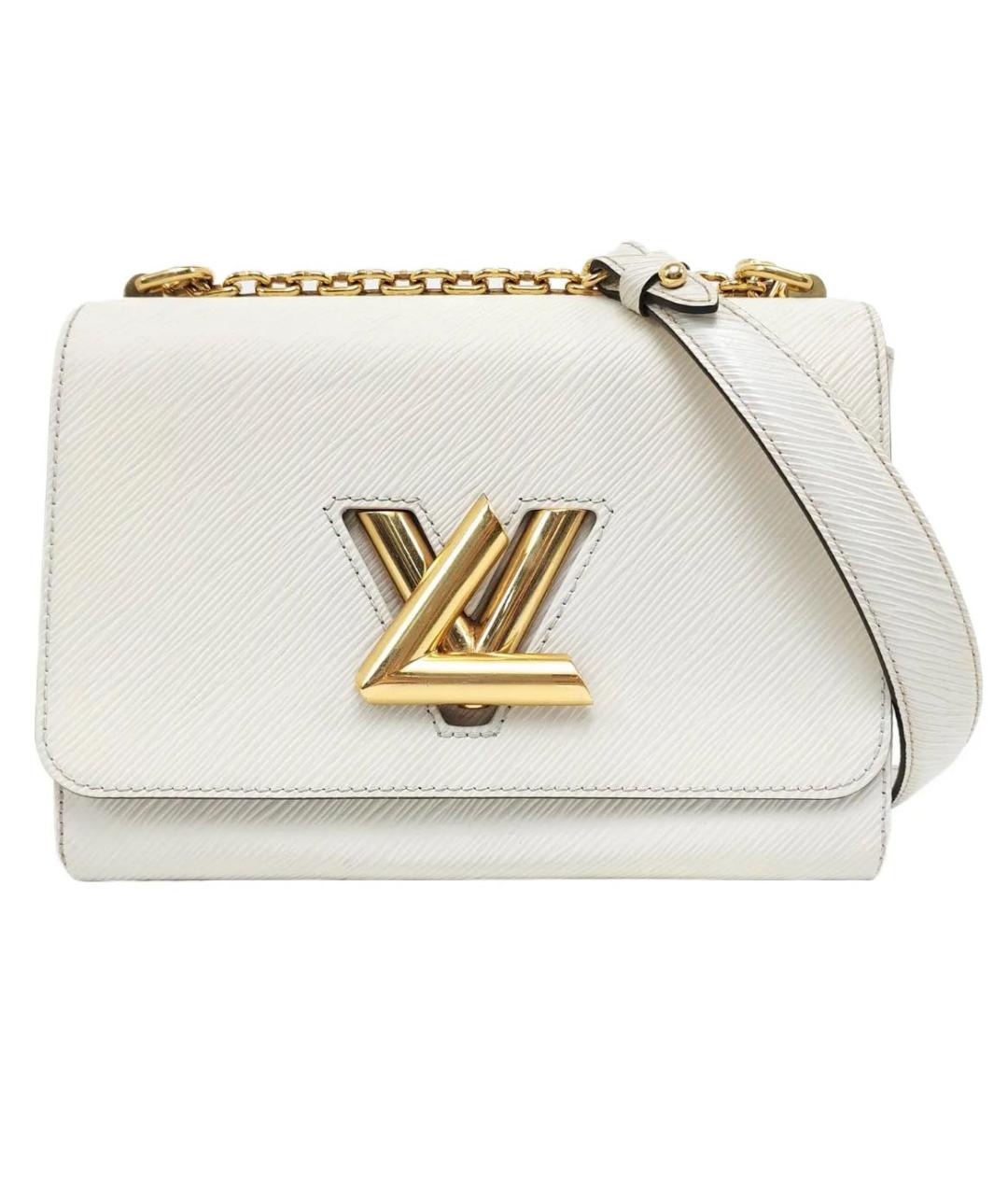 LOUIS VUITTON Белая кожаная сумка через плечо, фото 1