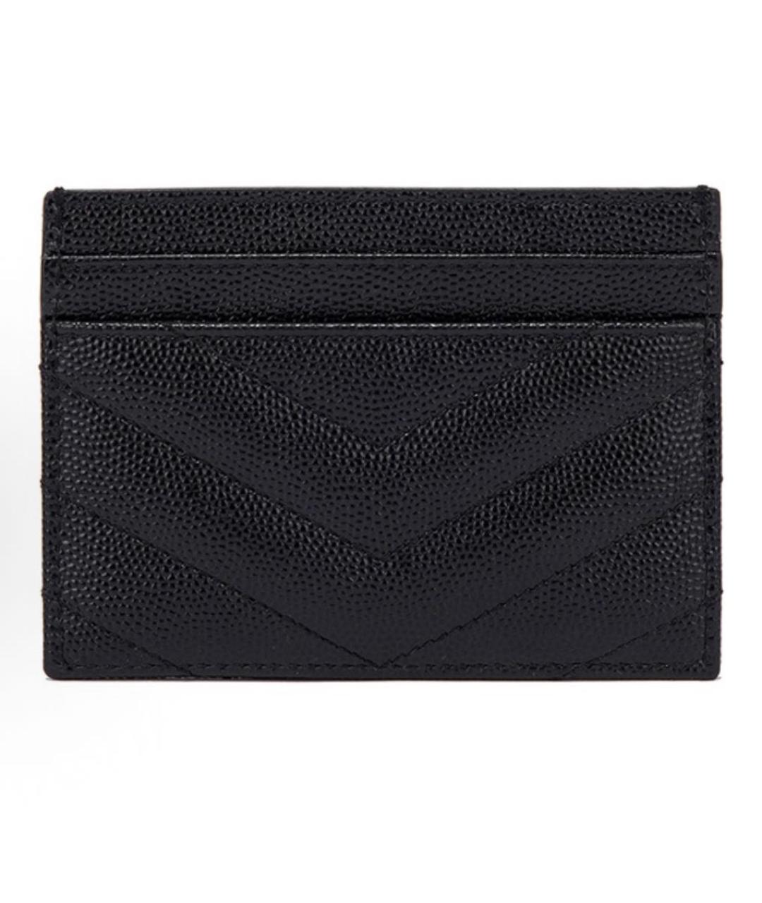 SAINT LAURENT Черный кардхолдер из искусственной кожи, фото 3
