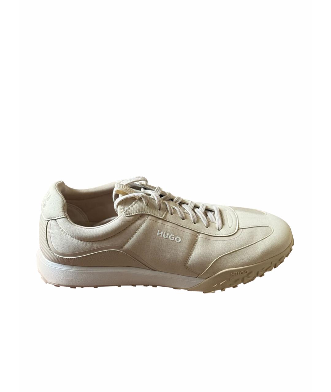 HUGO Бежевые низкие кроссовки / кеды, фото 1