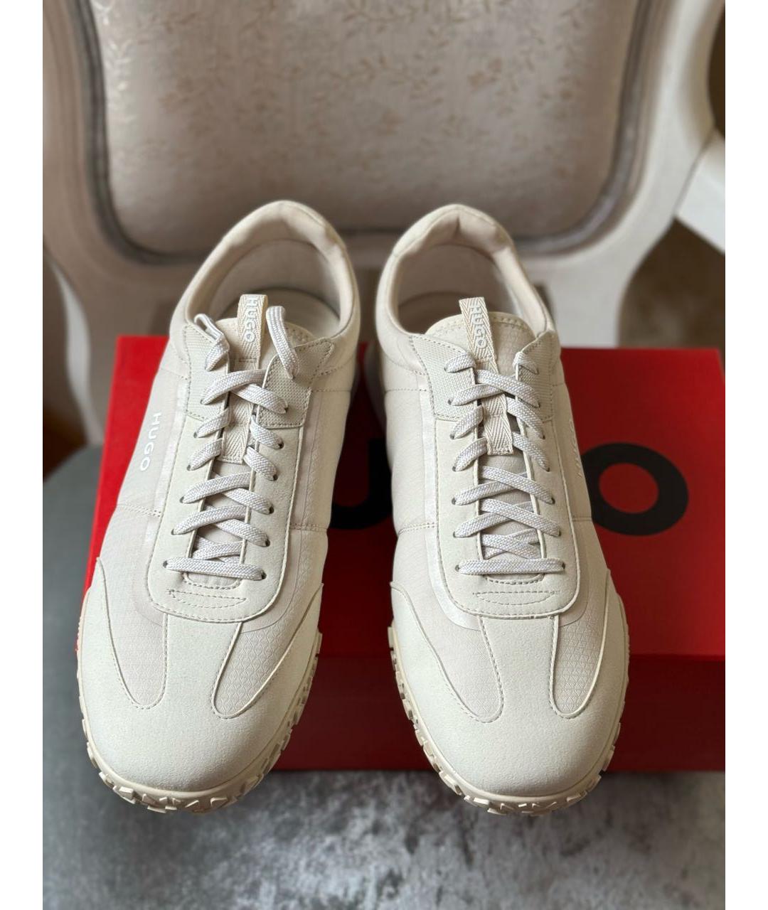 HUGO Бежевые низкие кроссовки / кеды, фото 2