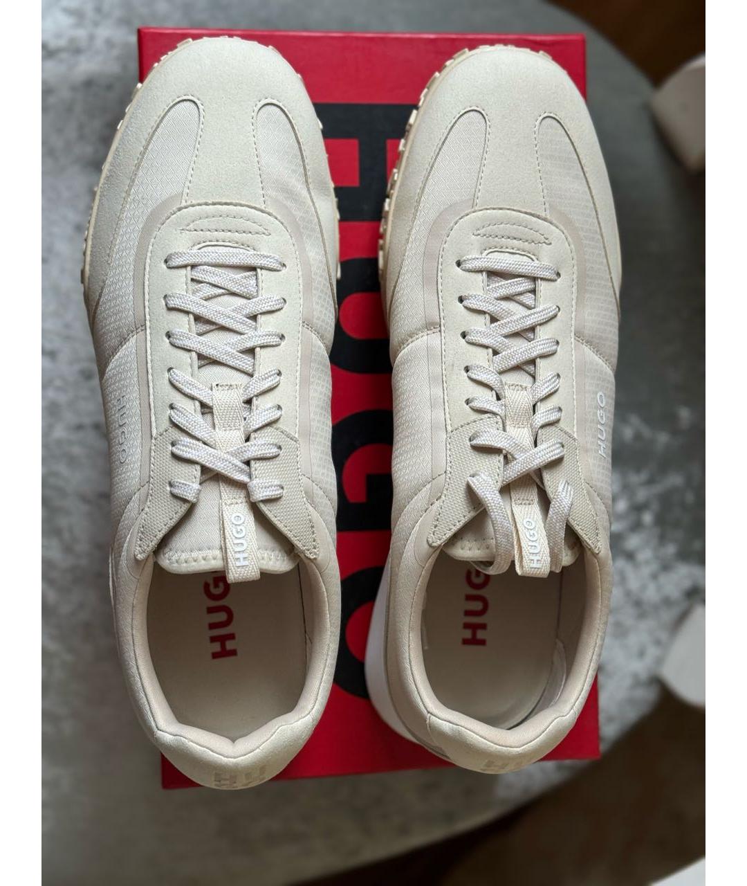 HUGO Бежевые низкие кроссовки / кеды, фото 3