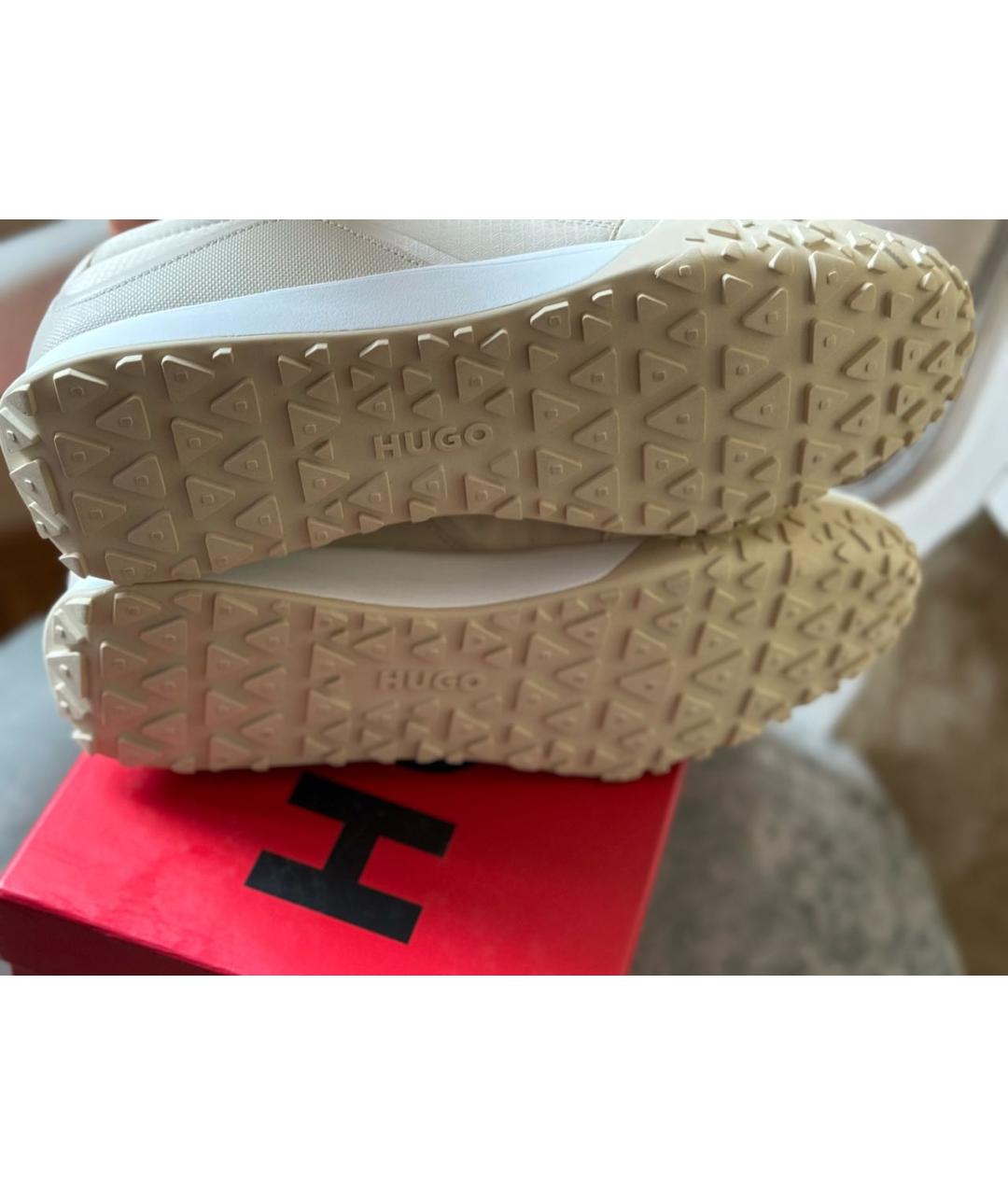 HUGO Бежевые низкие кроссовки / кеды, фото 7