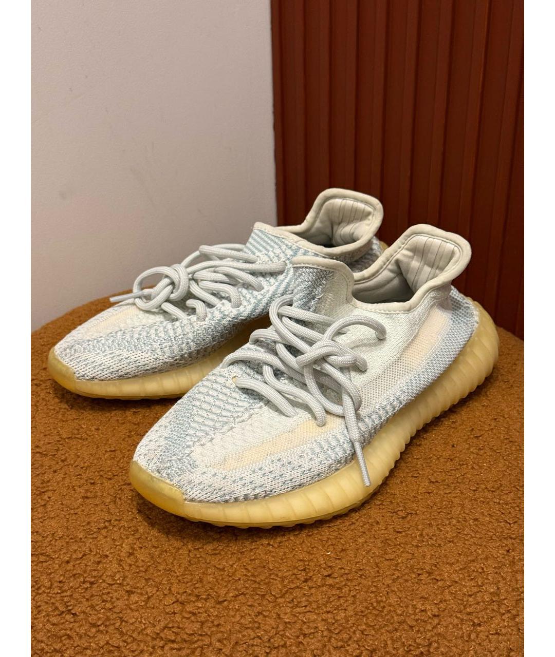 ADIDAS YEEZY Голубые текстильные кроссовки, фото 3