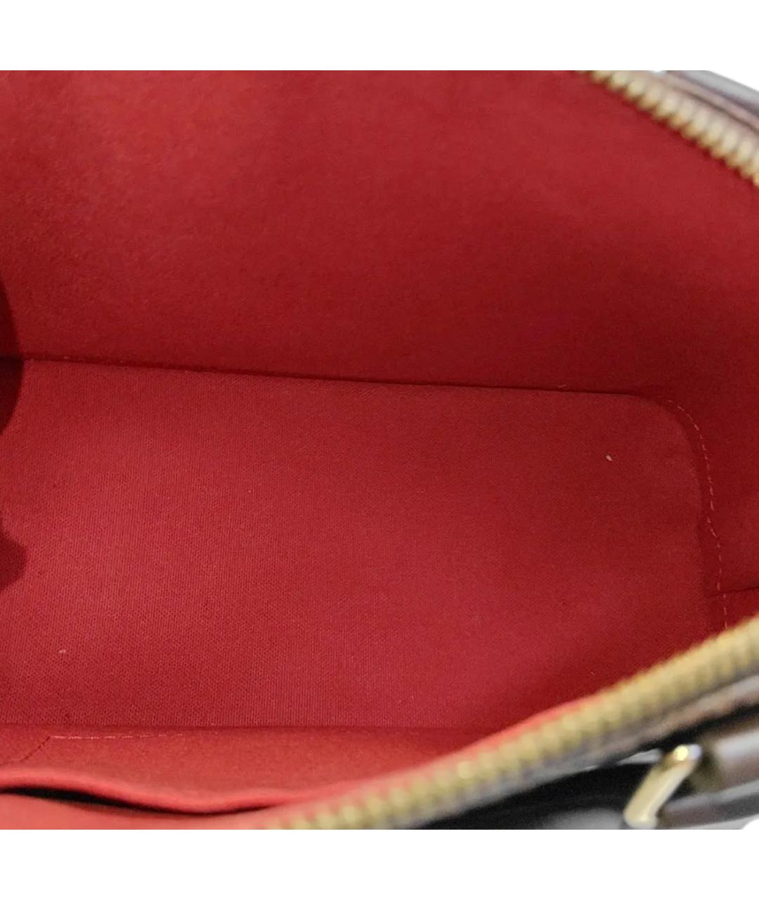 LOUIS VUITTON Коричневая кожаная сумка через плечо, фото 5