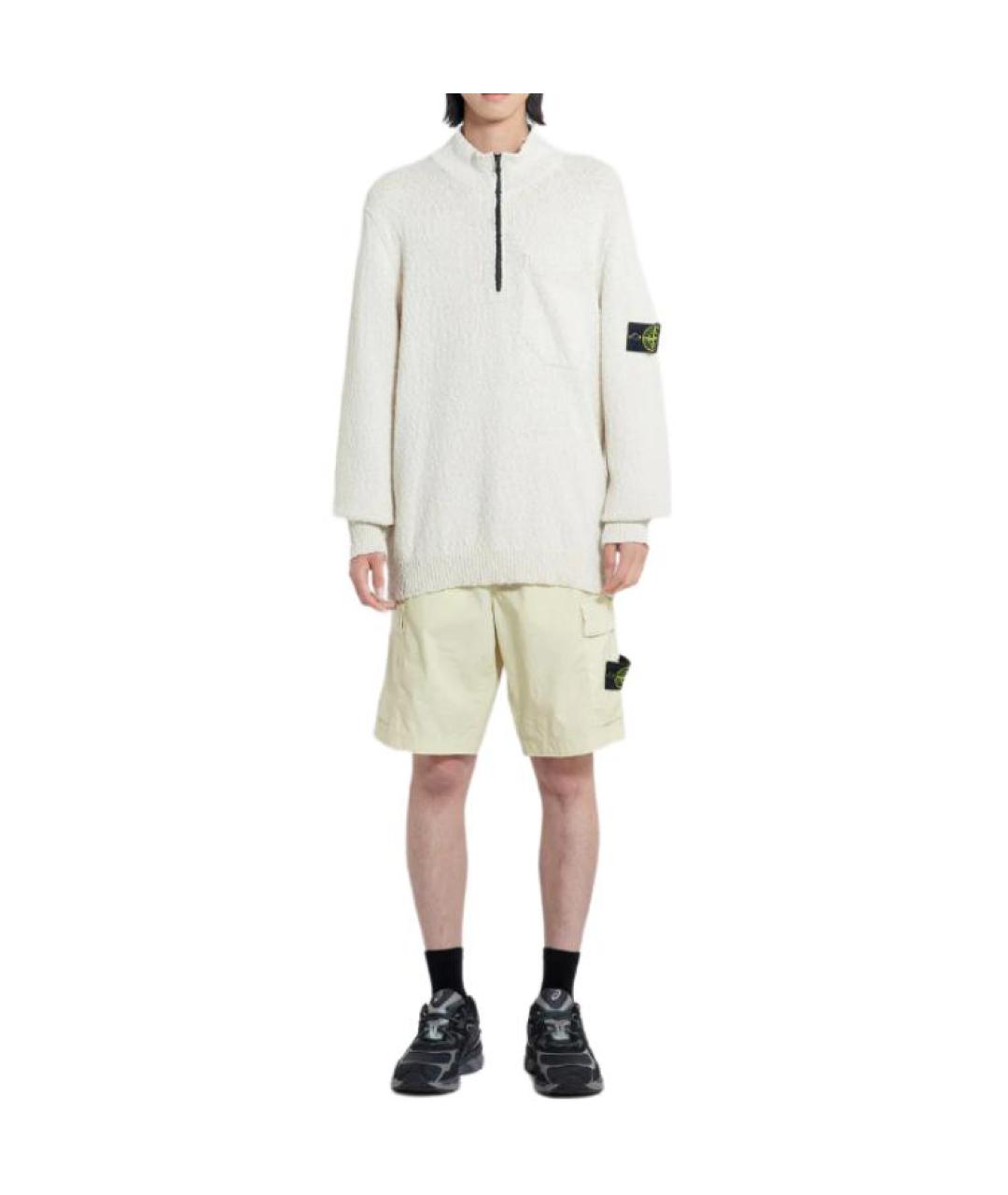 STONE ISLAND Желтые шорты, фото 5