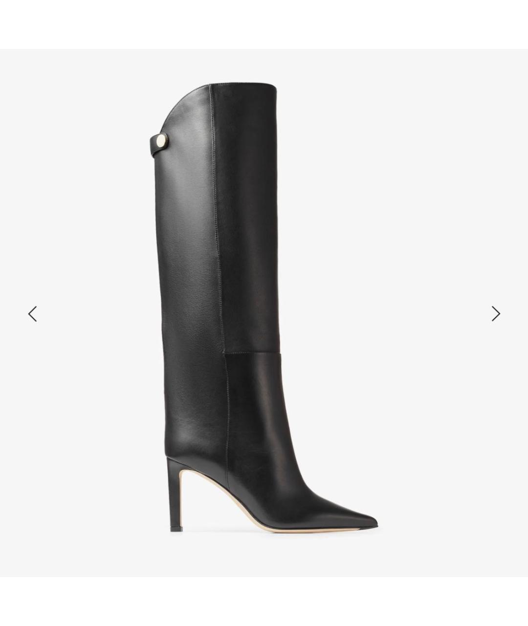 JIMMY CHOO Черные кожаные сапоги, фото 5