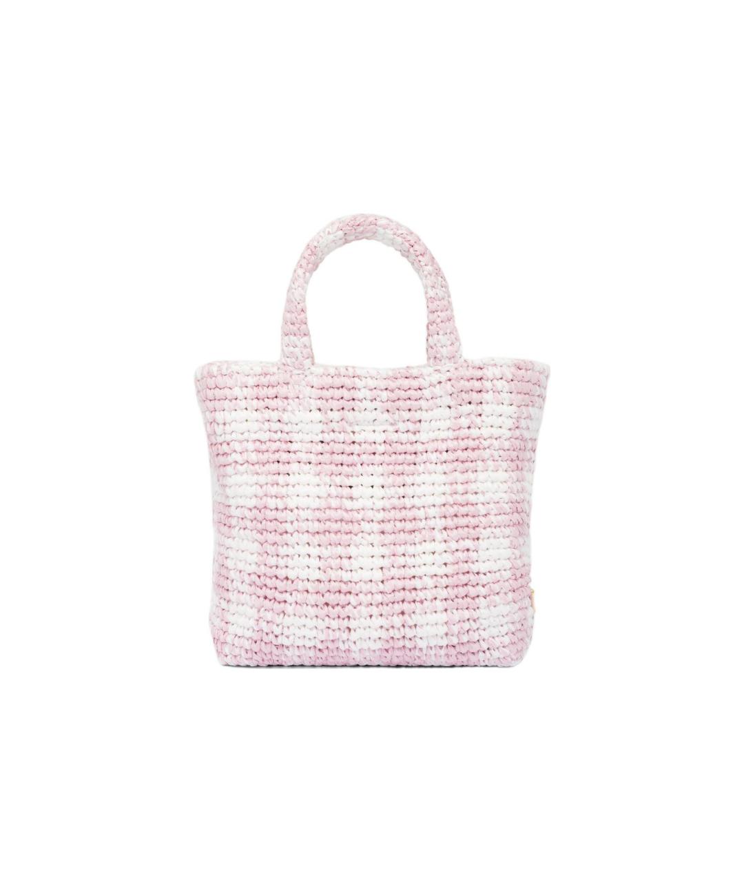 PRADA Розовая тканевая сумка через плечо, фото 2