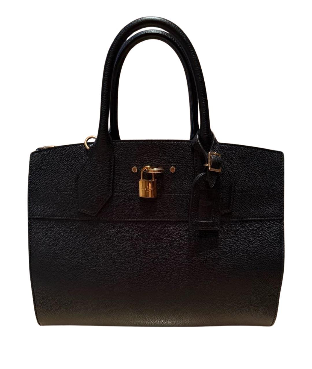 LOUIS VUITTON Черная кожаная сумка через плечо, фото 1