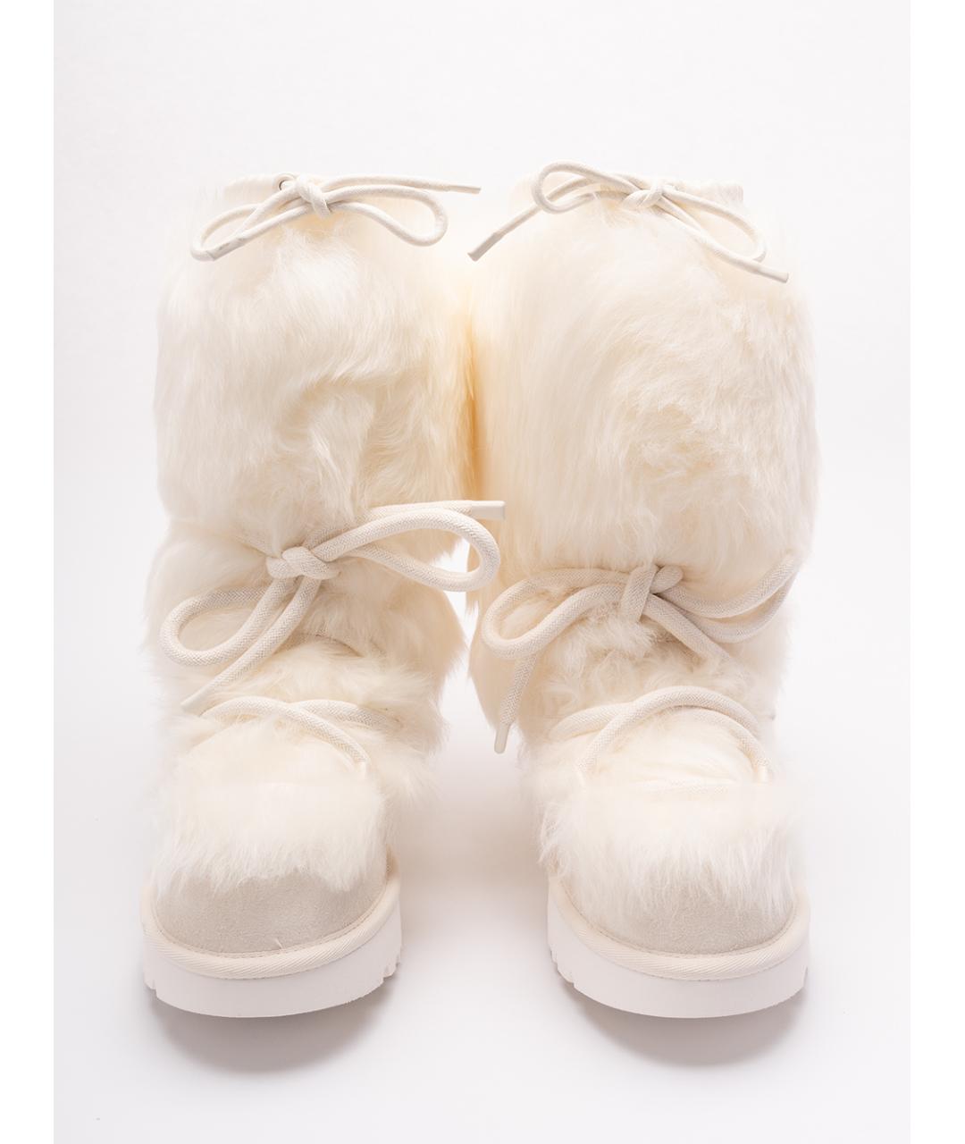 UGG AUSTRALIA Белые кожаные ботинки, фото 6
