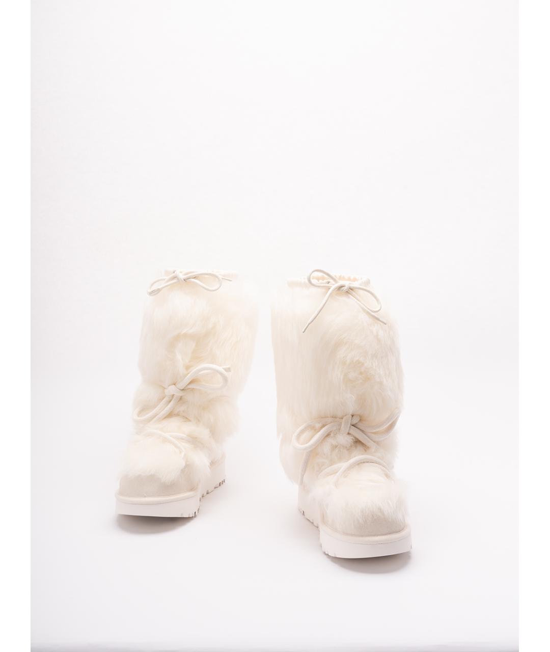 UGG AUSTRALIA Белые кожаные ботинки, фото 2