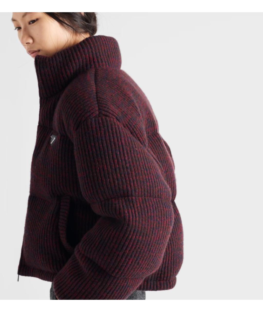 PRADA Бордовая куртка, фото 6