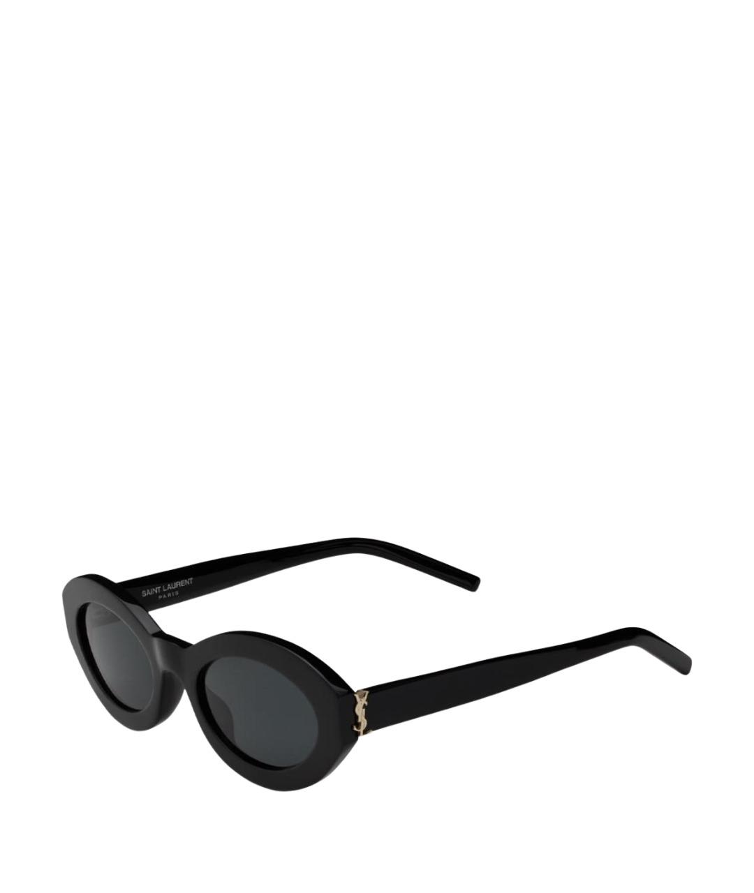 SAINT LAURENT Черные пластиковые солнцезащитные очки, фото 1