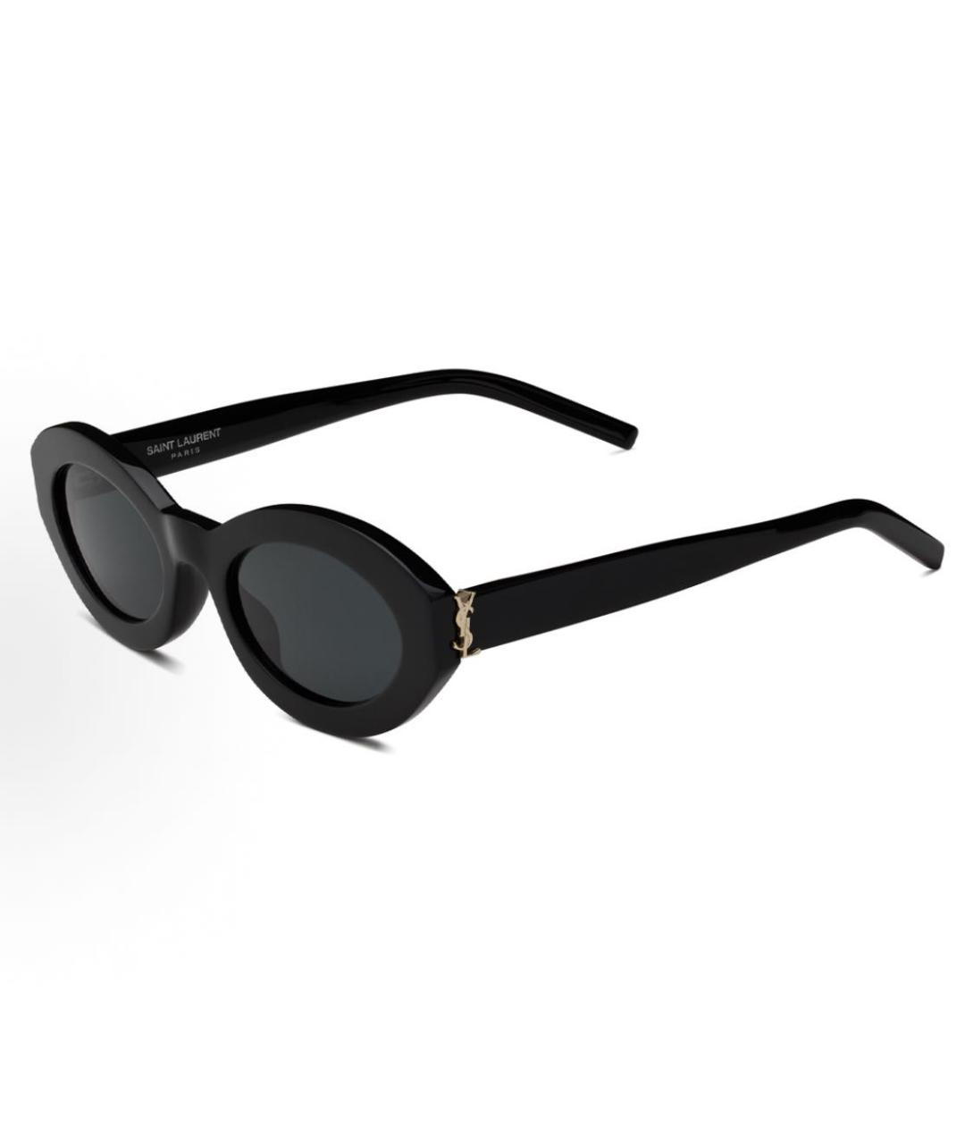 SAINT LAURENT Черные пластиковые солнцезащитные очки, фото 3