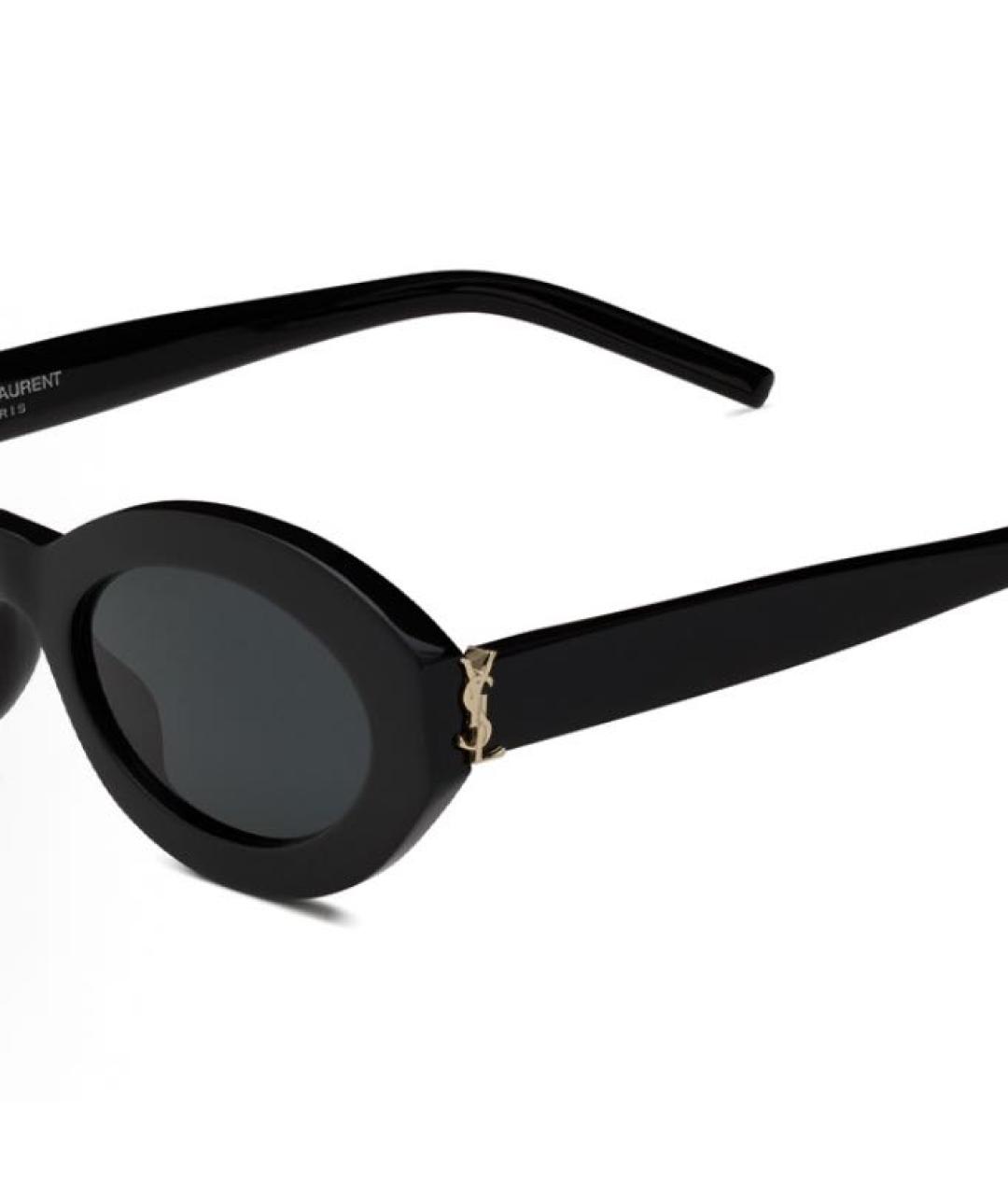 SAINT LAURENT Черные пластиковые солнцезащитные очки, фото 2