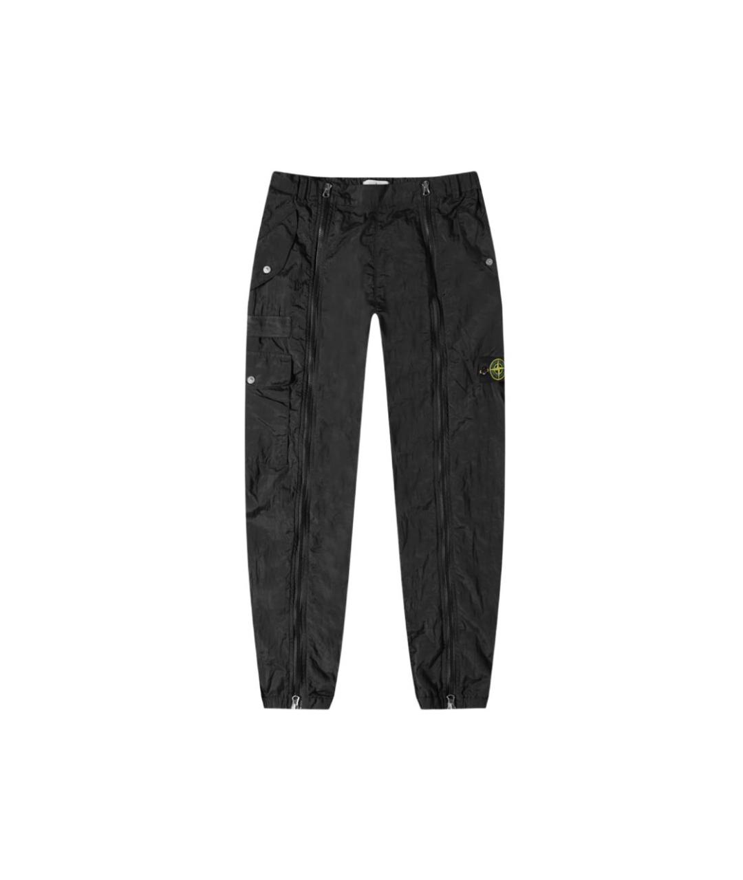 STONE ISLAND Черные повседневные брюки, фото 5