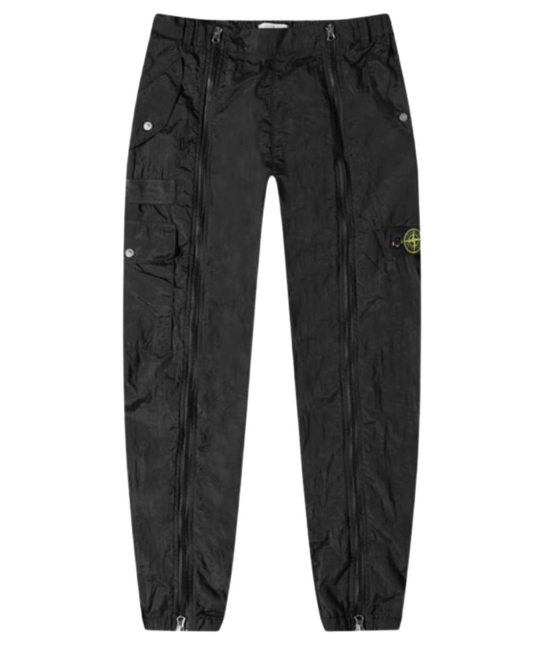 STONE ISLAND Черные повседневные брюки, фото 1