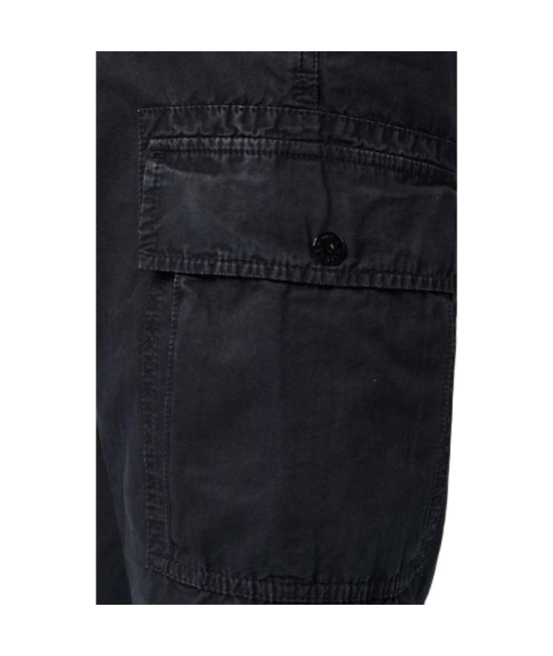 STONE ISLAND Черные брюки чинос, фото 5