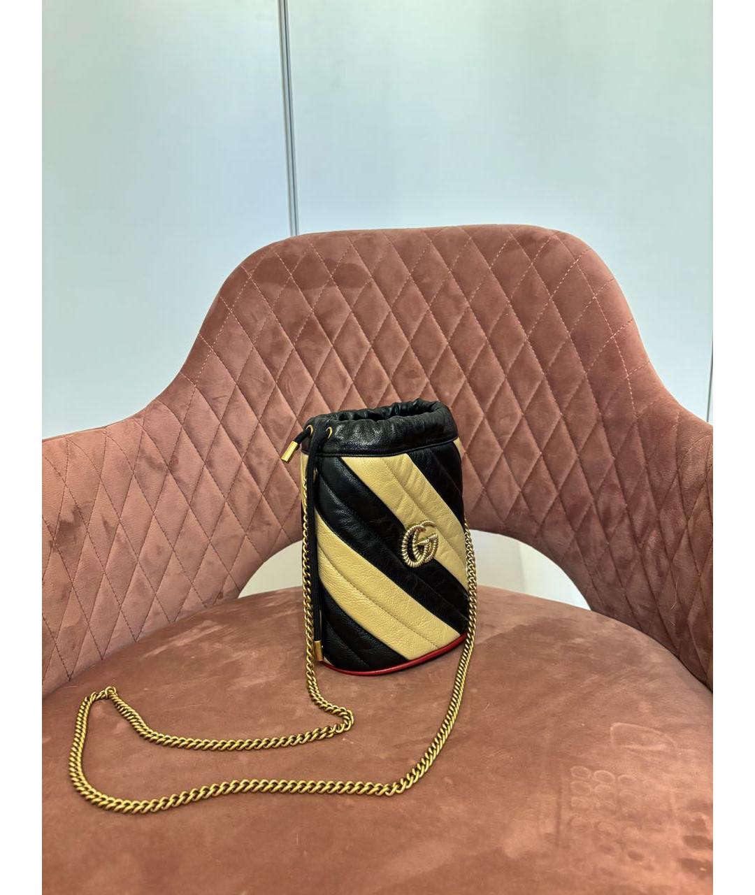 GUCCI Бежевая кожаная сумка через плечо, фото 2