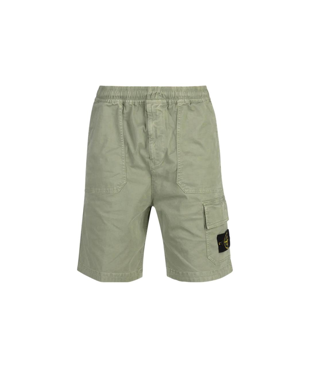 STONE ISLAND Зеленые шорты, фото 1