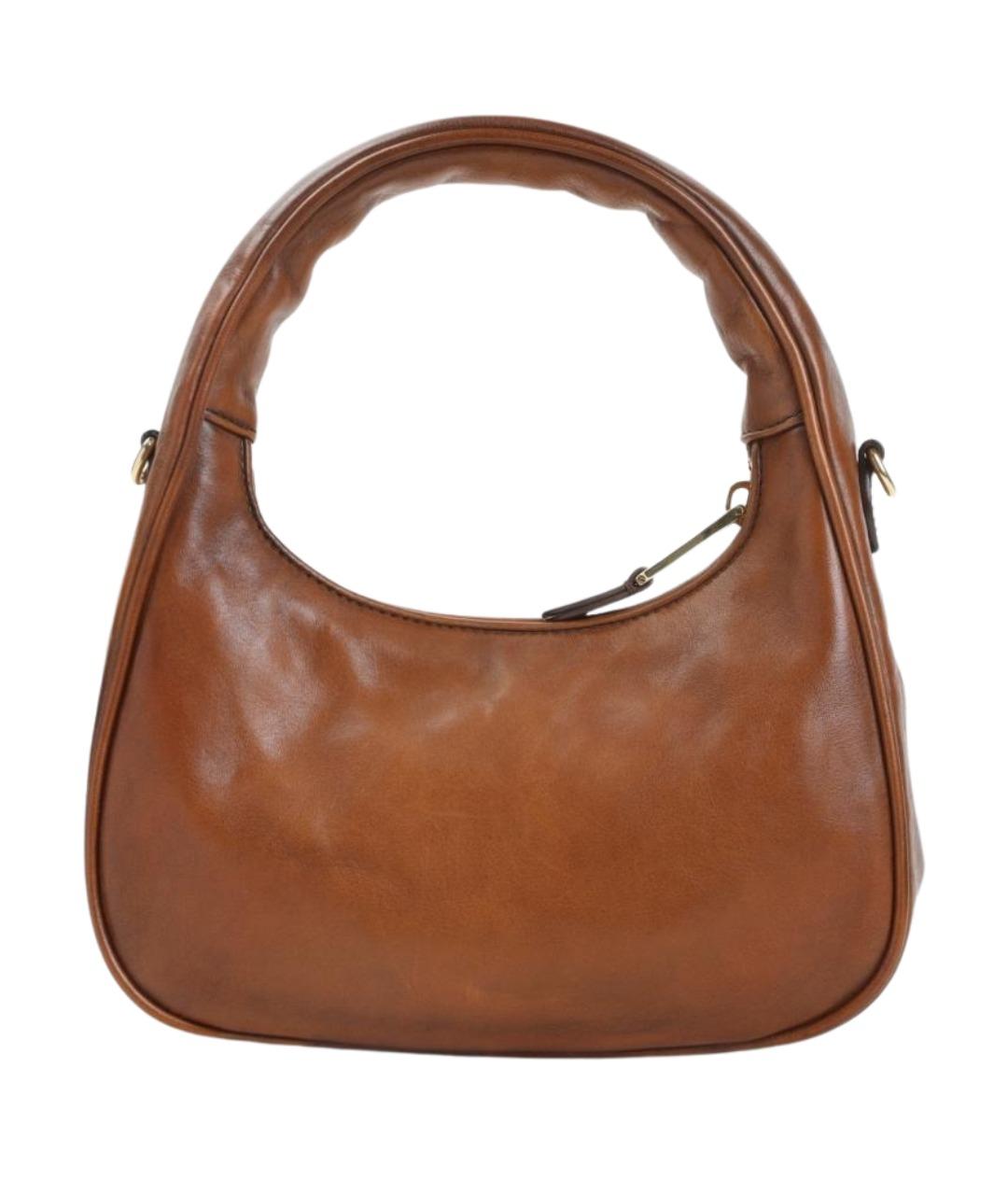 MIU MIU Коричневая кожаная сумка через плечо, фото 2