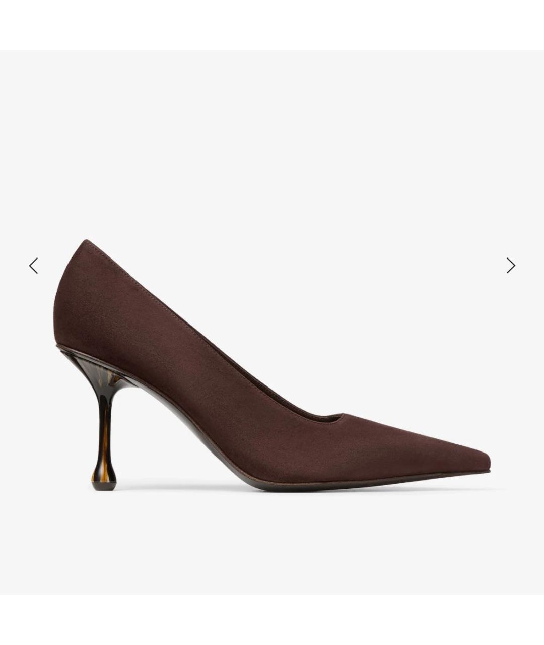 JIMMY CHOO Коричневые кожаные туфли, фото 7