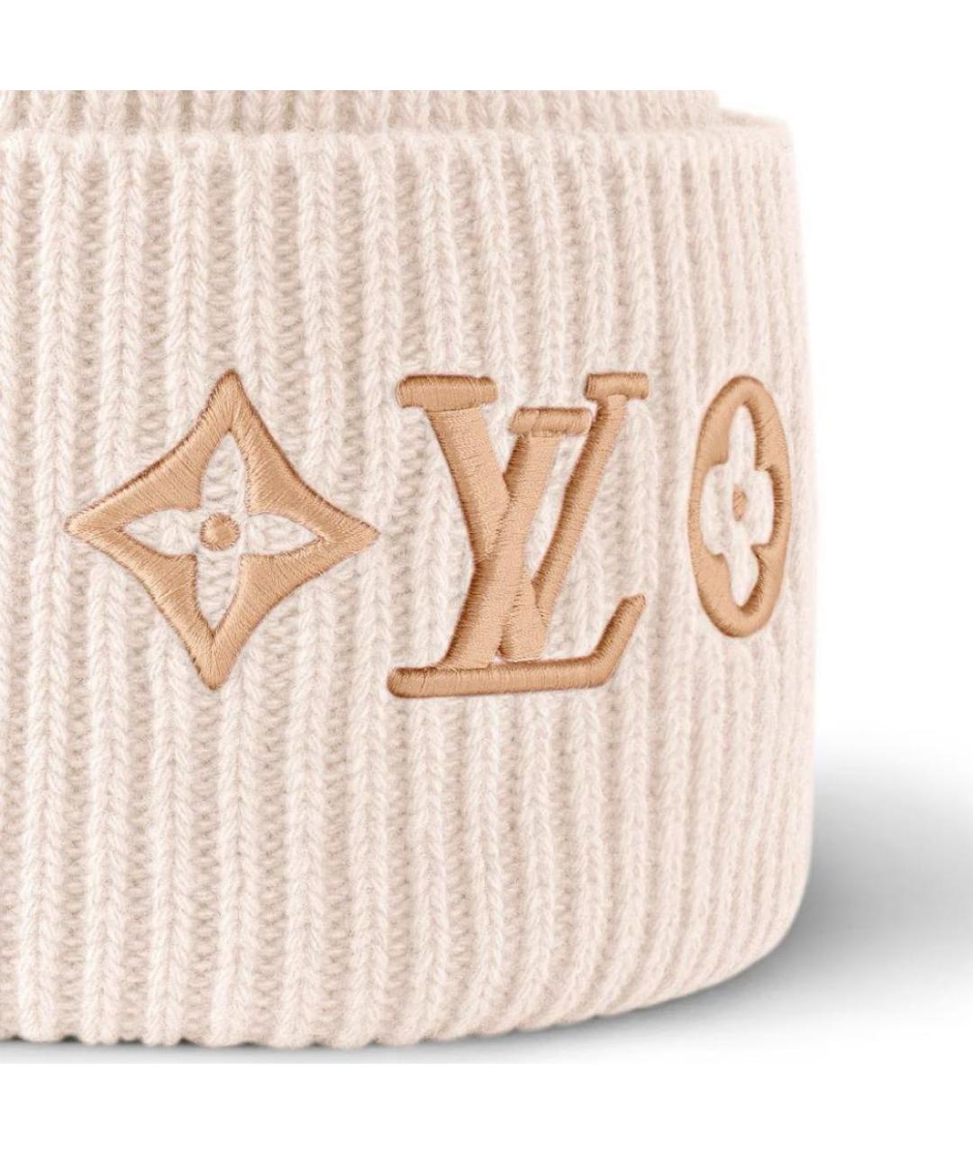 LOUIS VUITTON Розовая шерстяная шапка, фото 4