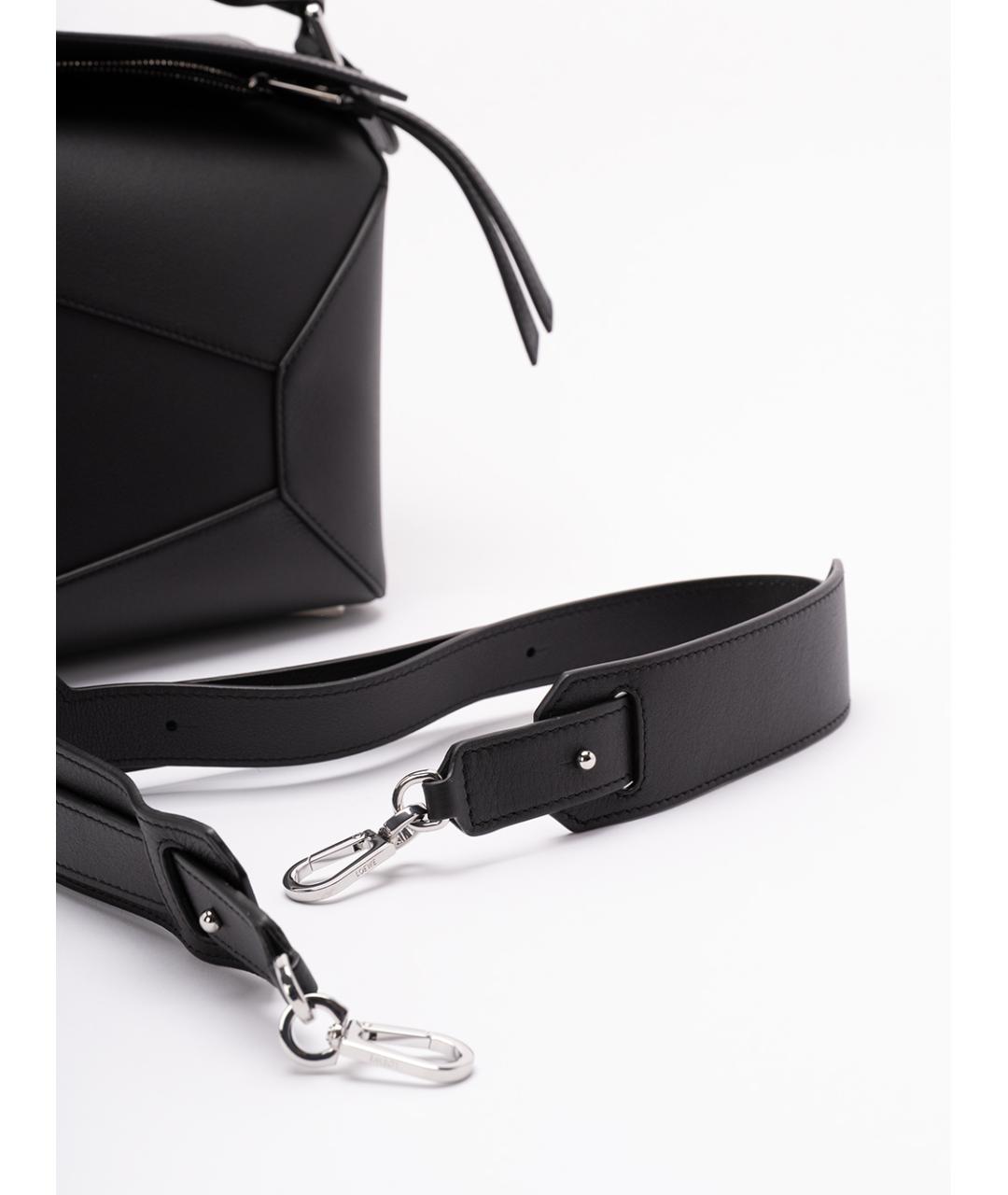 LOEWE Черная кожаная сумка через плечо, фото 4