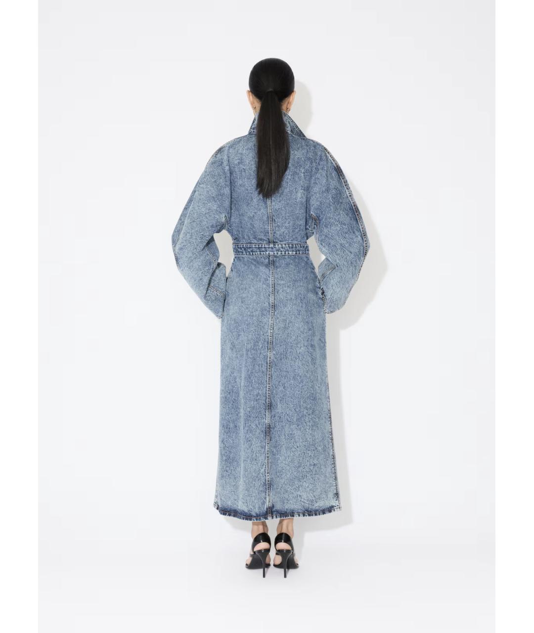 ALAIA Голубое хлопковое пальто, фото 3