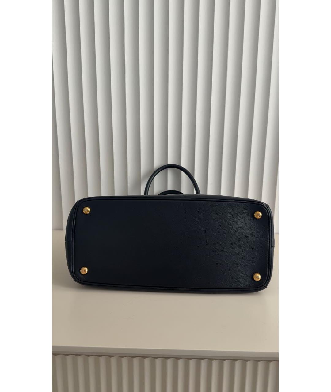 PRADA Черная кожаная сумка тоут, фото 5