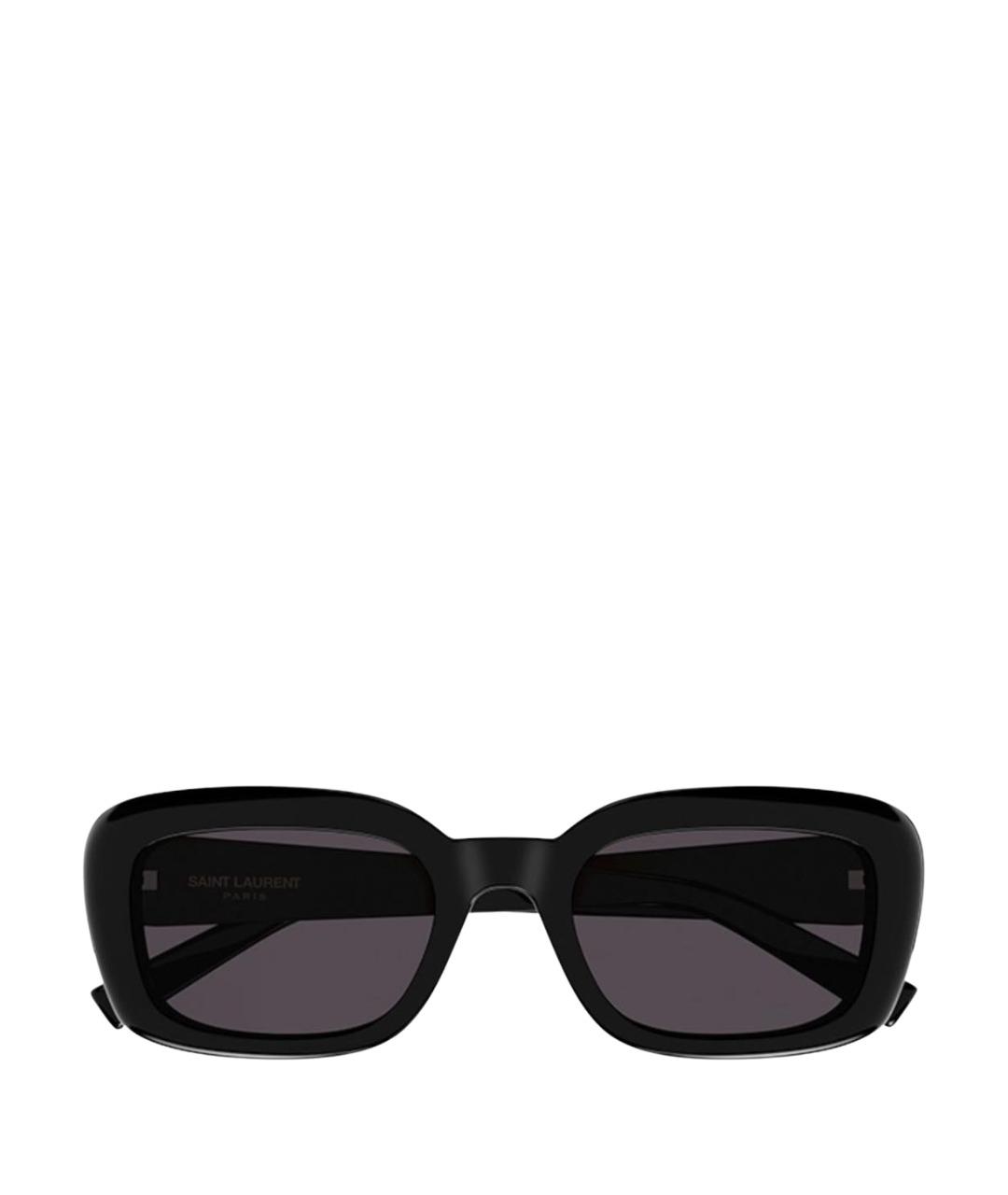 SAINT LAURENT Черные пластиковые солнцезащитные очки, фото 1