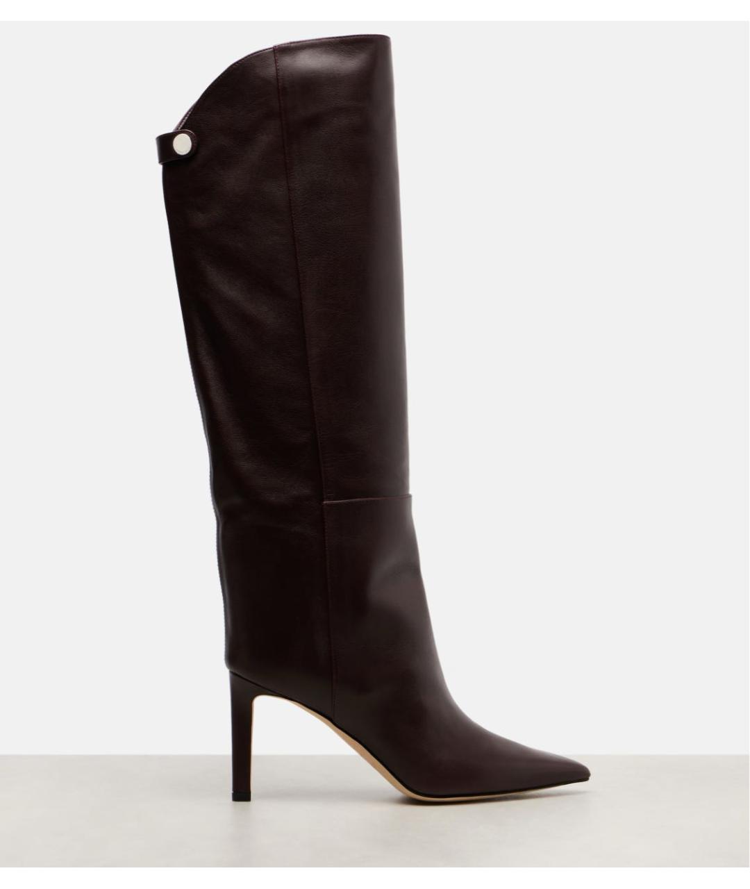 JIMMY CHOO Коричневые кожаные сапоги, фото 4