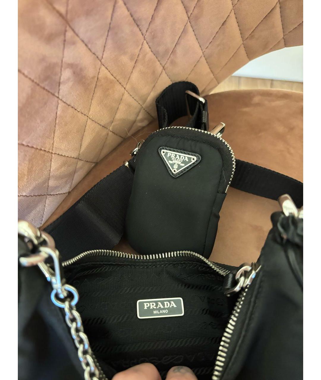 PRADA Черная сумка через плечо, фото 3