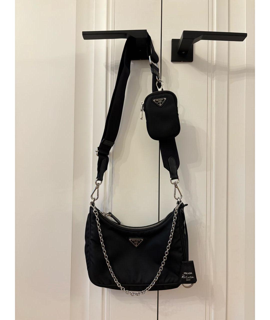 PRADA Черная сумка через плечо, фото 4
