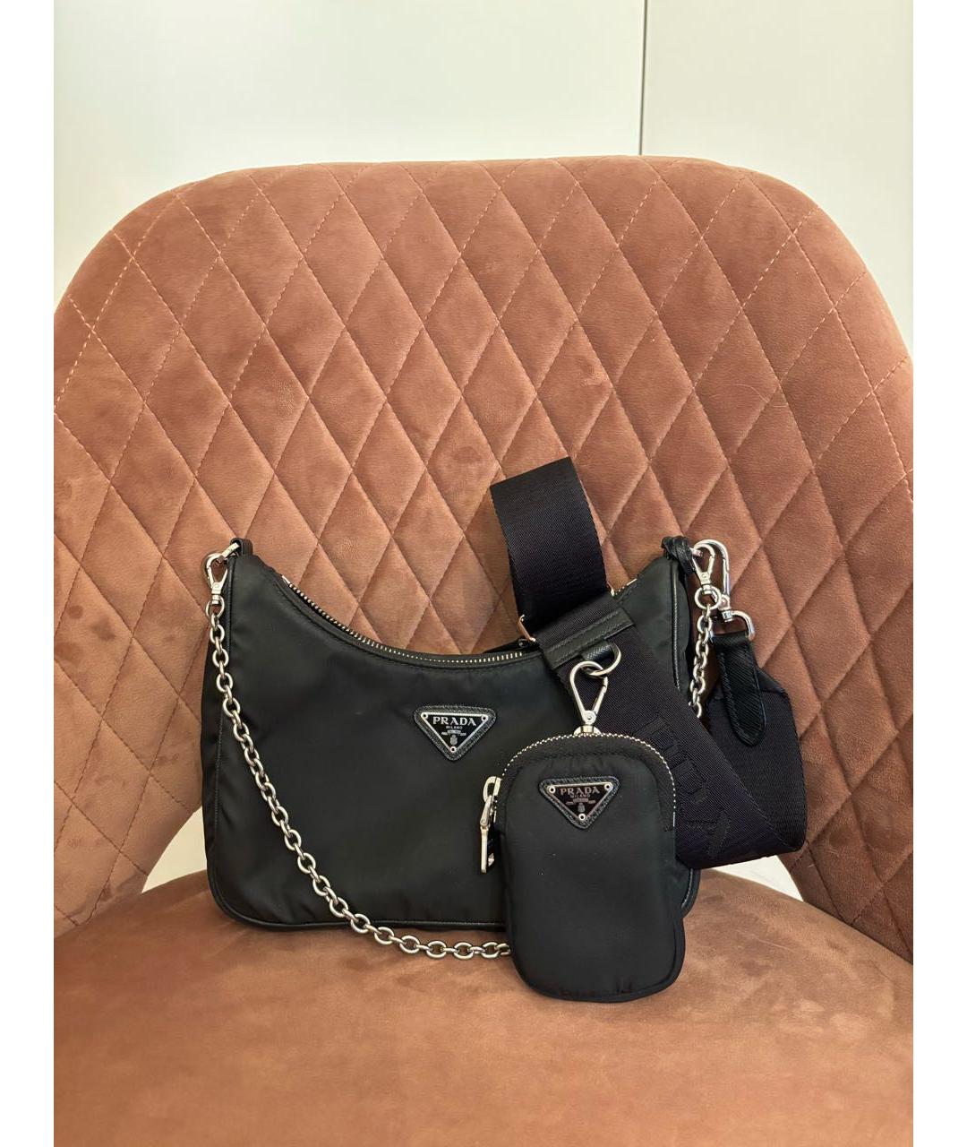 PRADA Черная сумка через плечо, фото 2