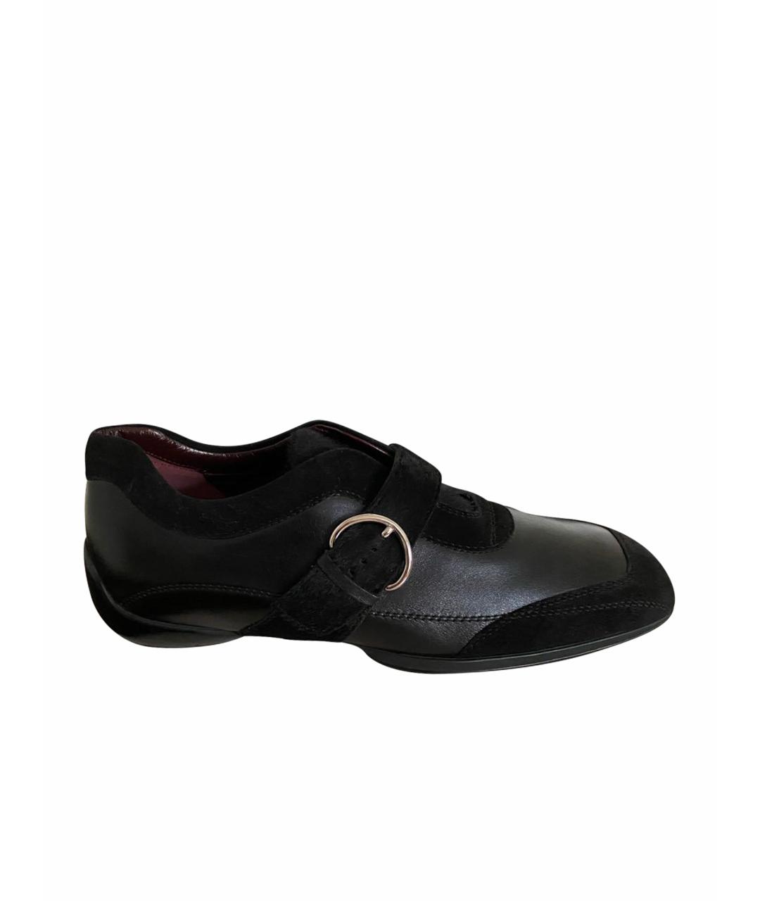 TOD'S Черные кожаные лоферы, фото 1