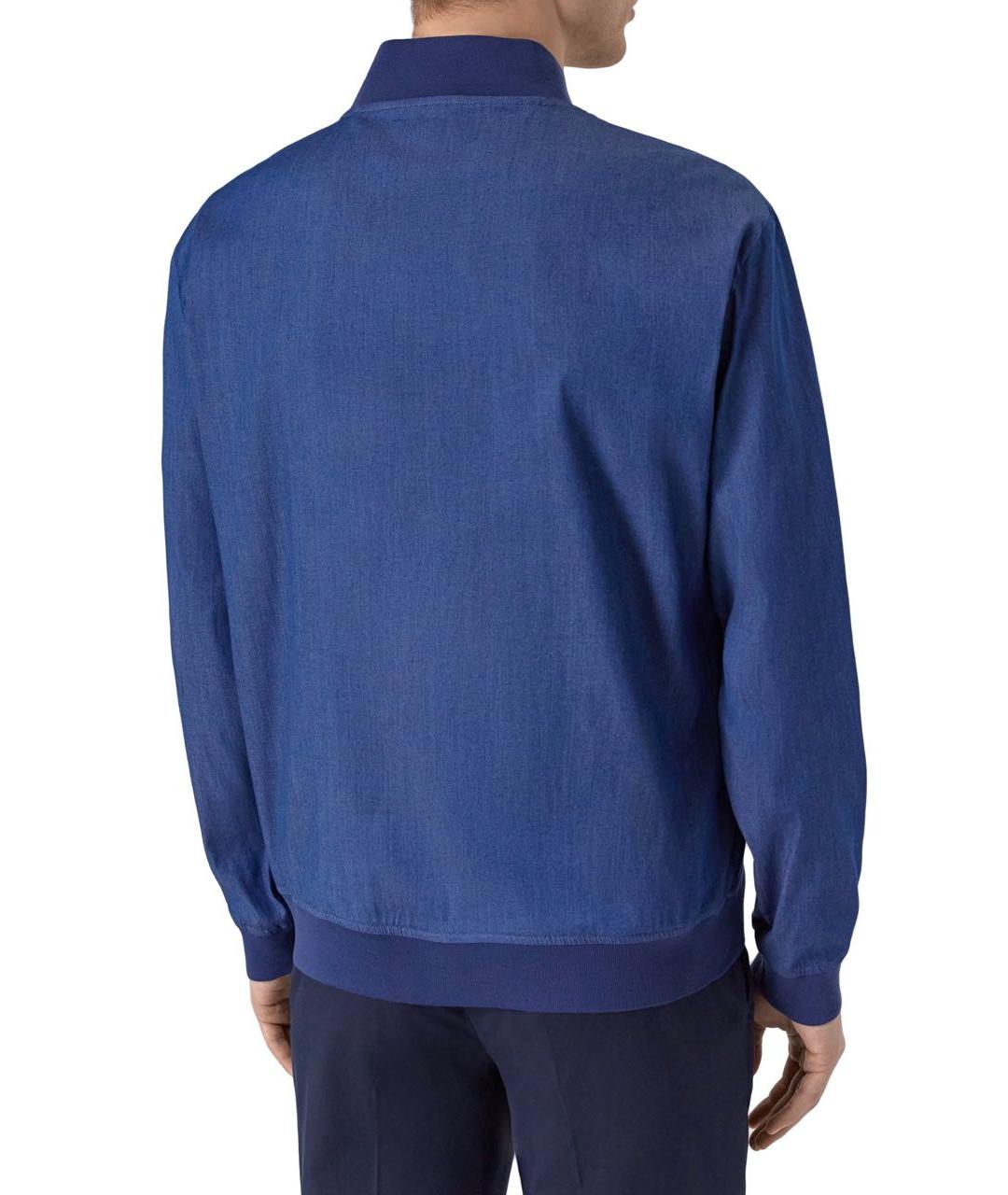 KITON Синяя хлопковая куртка, фото 3