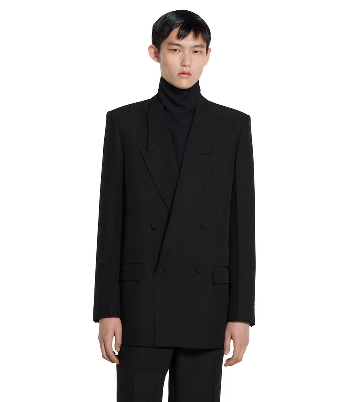 GUCCI Черный полиэстеровый пиджак, фото 3