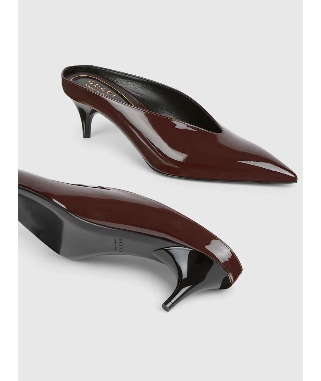 GUCCI Кожаные мюли, фото 5