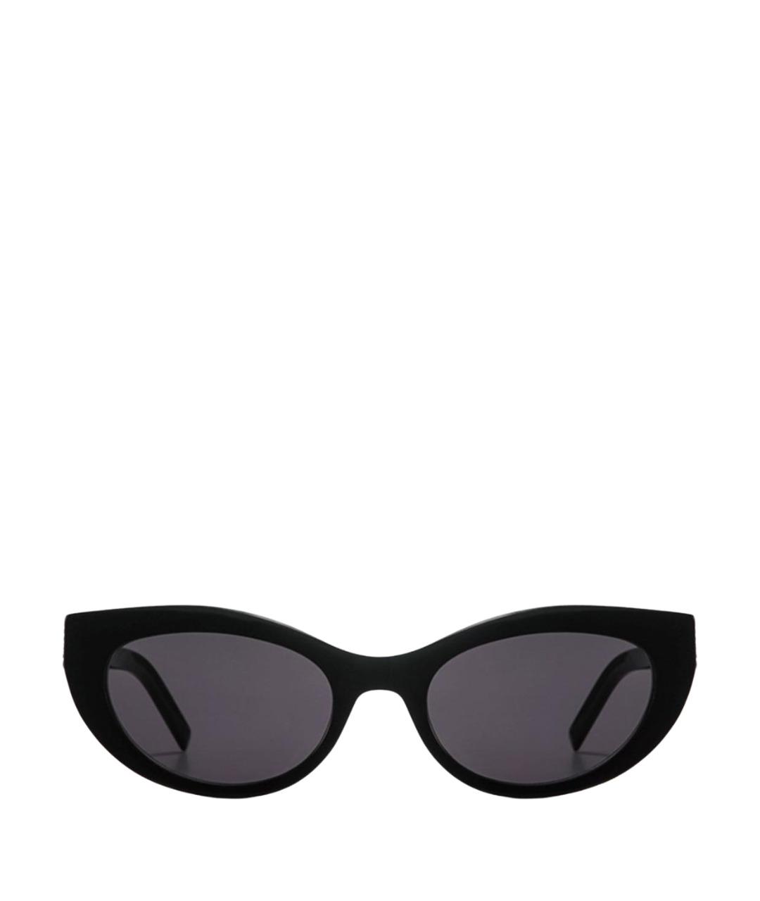 SAINT LAURENT Черные пластиковые солнцезащитные очки, фото 1