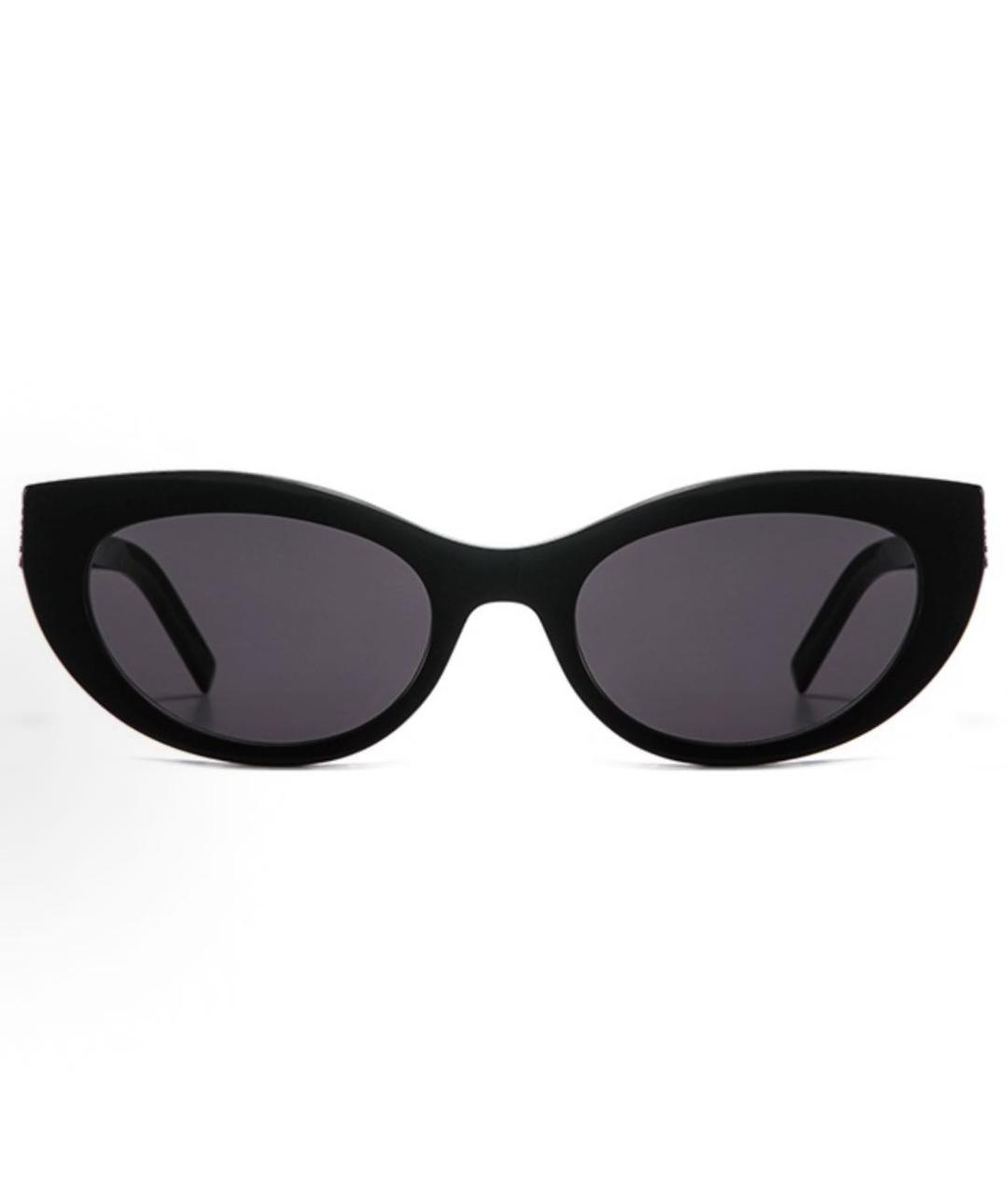 SAINT LAURENT Черные пластиковые солнцезащитные очки, фото 4