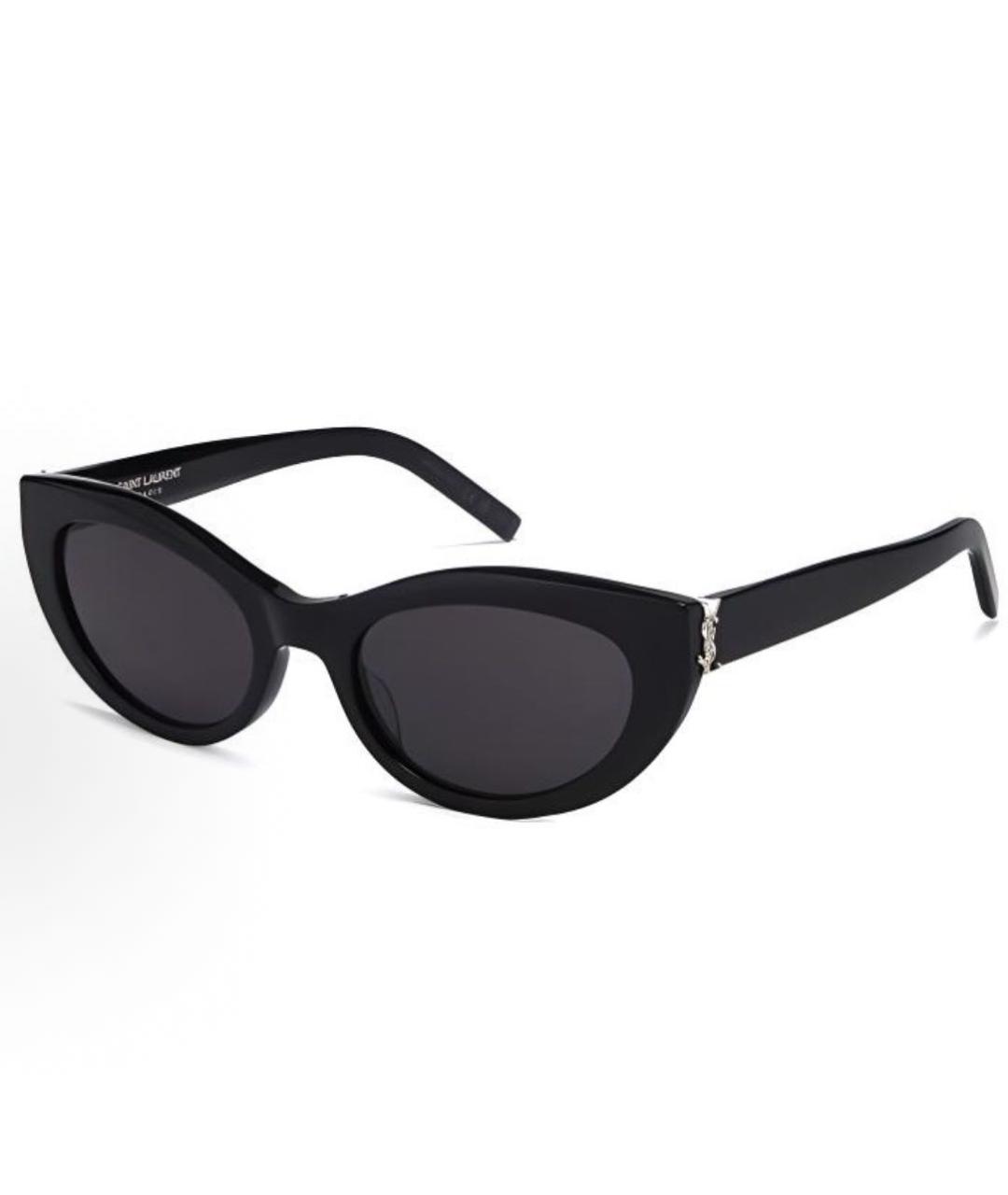 SAINT LAURENT Черные пластиковые солнцезащитные очки, фото 2