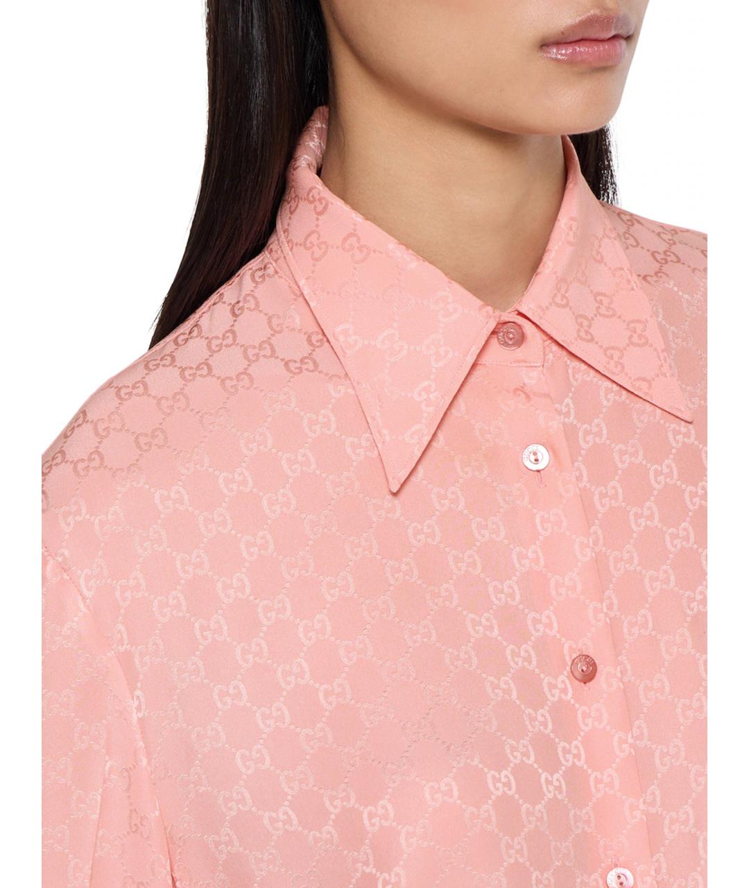 GUCCI Розовая рубашка, фото 5