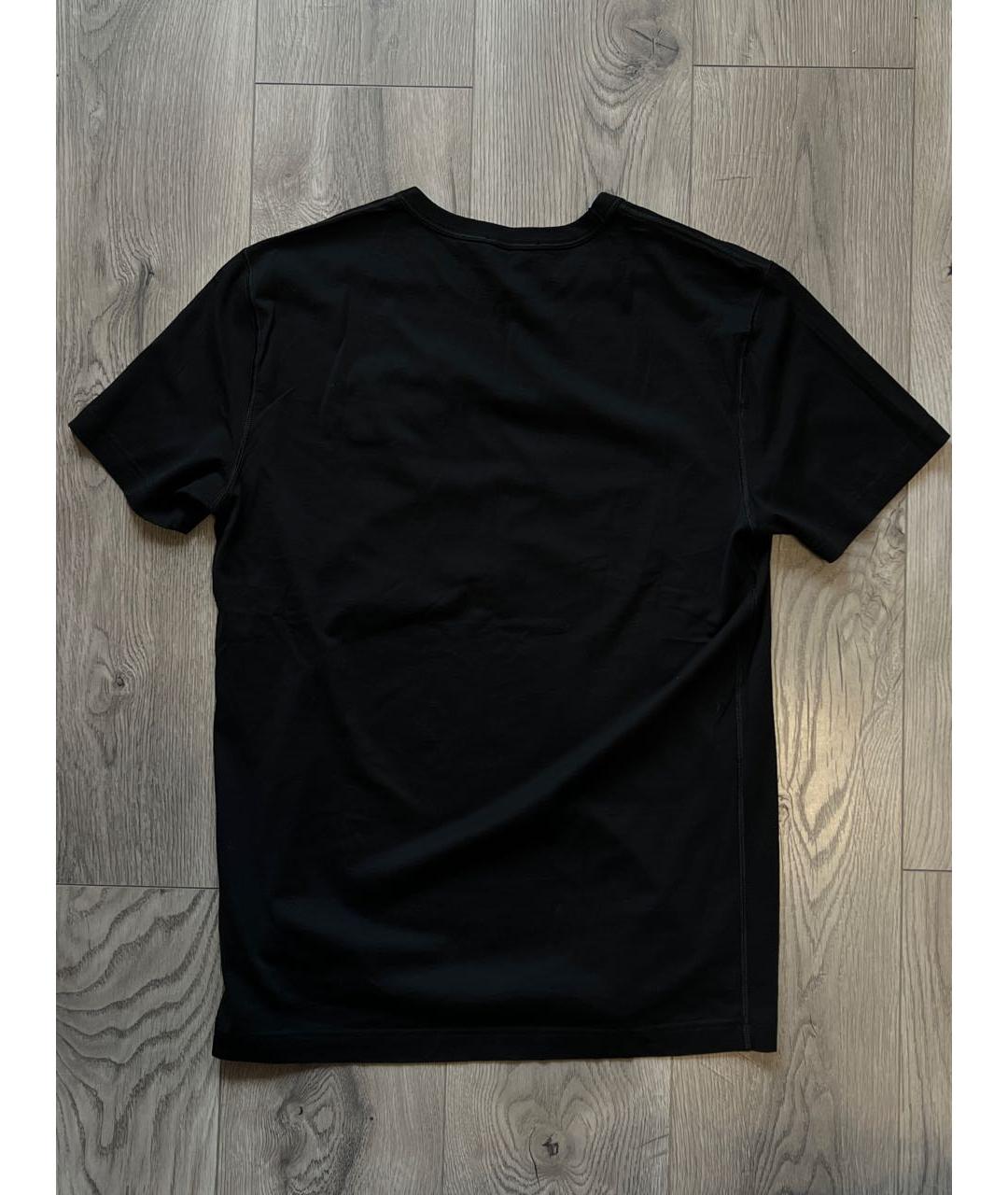 DOLCE&GABBANA Черная хлопковая футболка, фото 2