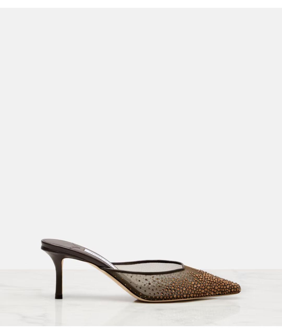 JIMMY CHOO Коричневые кожаные туфли, фото 6