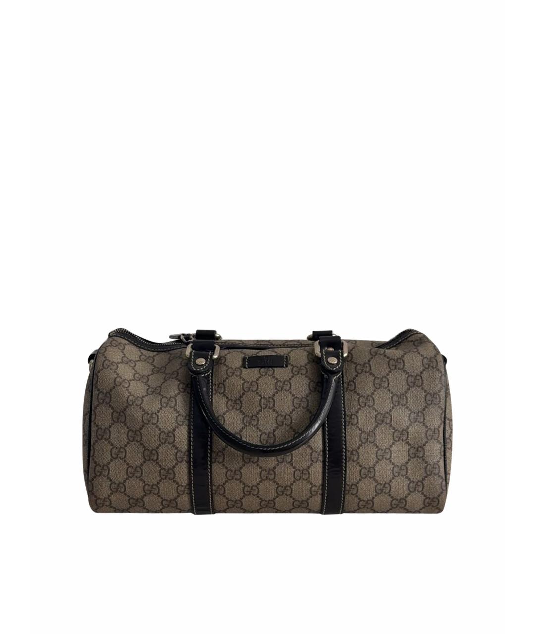 GUCCI Бежевая тканевая сумка с короткими ручками, фото 1