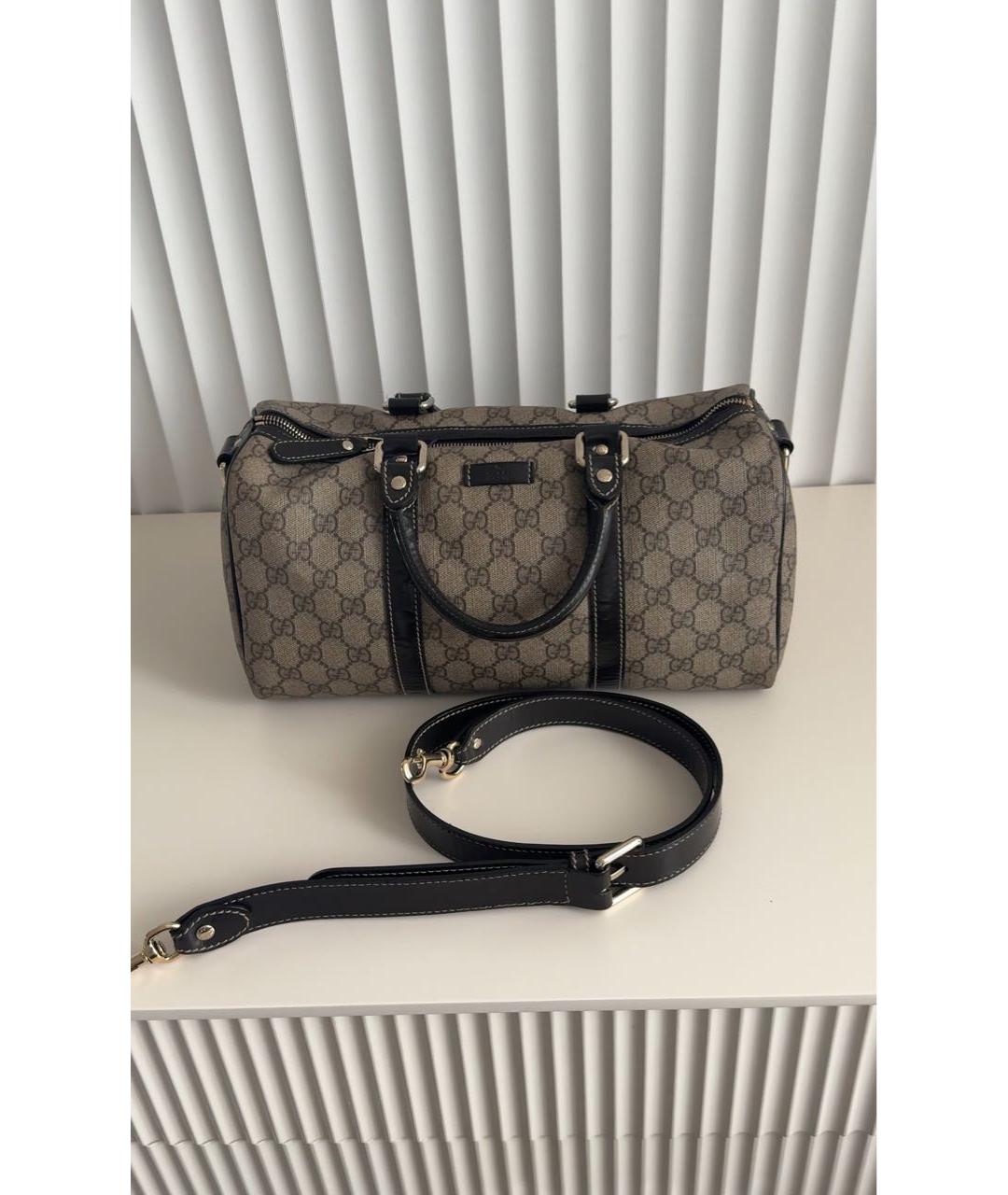 GUCCI Бежевая тканевая сумка с короткими ручками, фото 7