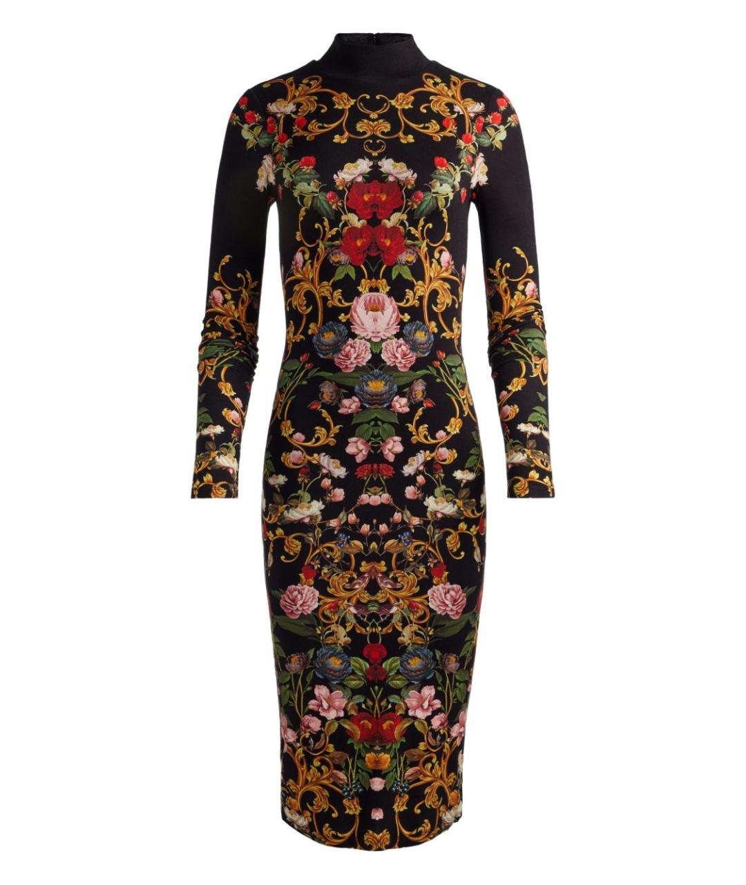 ALICE+OLIVIA Черное вискозное платье, фото 1