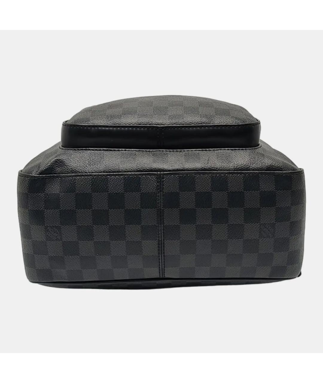 LOUIS VUITTON Антрацитовый кожаный рюкзак, фото 5